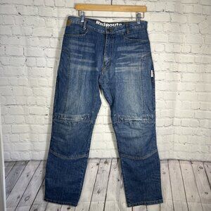 Red Route Motorcycle Jeans Mens 32 Kevlar Reinforced Denim Zippered Pockets